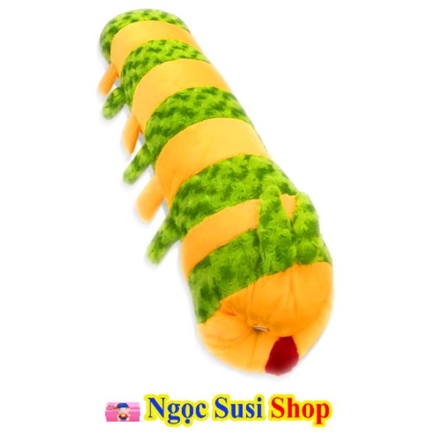 GỐI ÔM CON SÂU NHỒI BÔNG SIZE 90CM DÀI 70CM  ÔM NGỦ - GẤU BÔNG CON SÂU