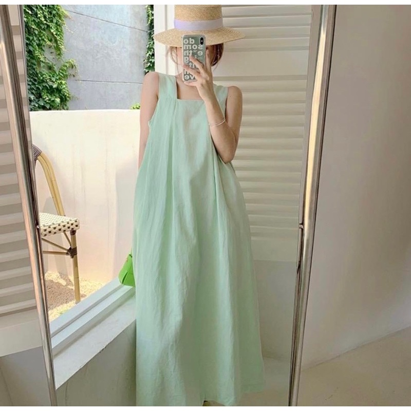 Đầm baby doll cổ vuông DOROTHY xuất khẩu