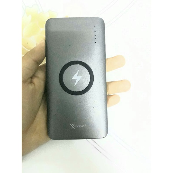sạc dự phòng không dây Polymer 10.000 mAh Type C PD QC3.0 Xmobile P66D likenew 98%
