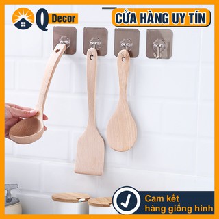 Móc dán tráng bạc chịu lực 3kg đổ lại, móc dán tường cao cấp Q-Home