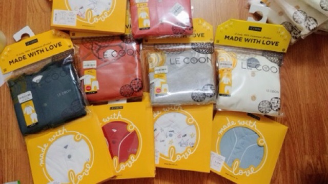 LECOON BỘ DÀI TAY CÀI KHUY LECOON Cotton cho bé