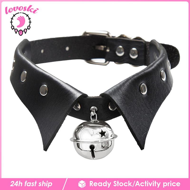 Vòng Cổ Choker Da PU Hóa Trang Rock Thời Trang Cho Nữ
