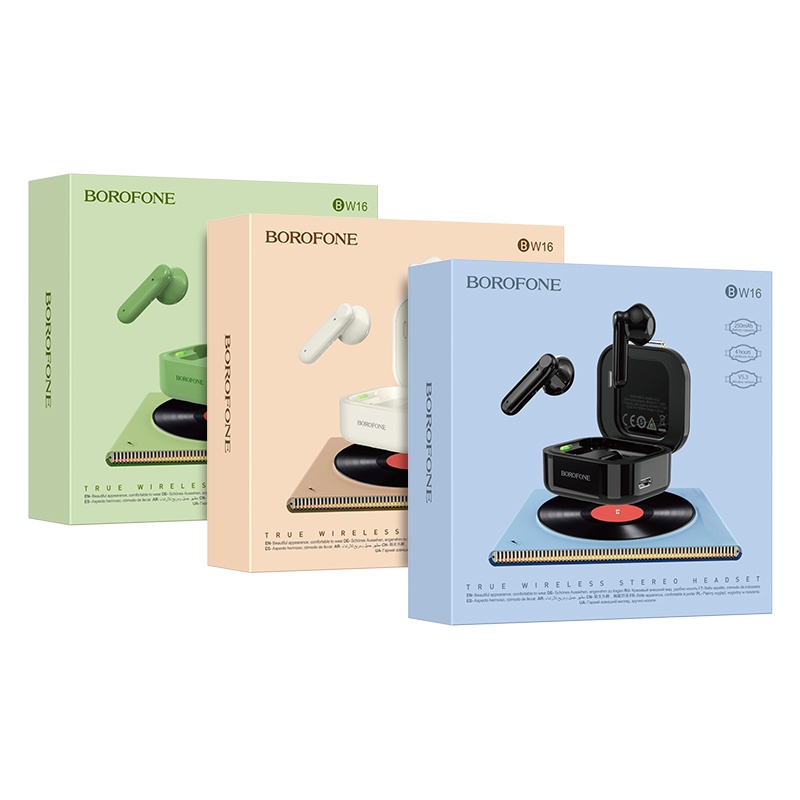 Tai Nghe Không Dây BOROFONE 100% Chính Hãng BW16 Bluetooth 5.3 Chống Ồn Kèm Pin 250mAh