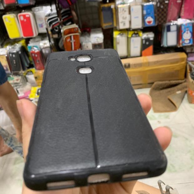 Ốp lưng huawei GR5 dẻo đen Vân da
