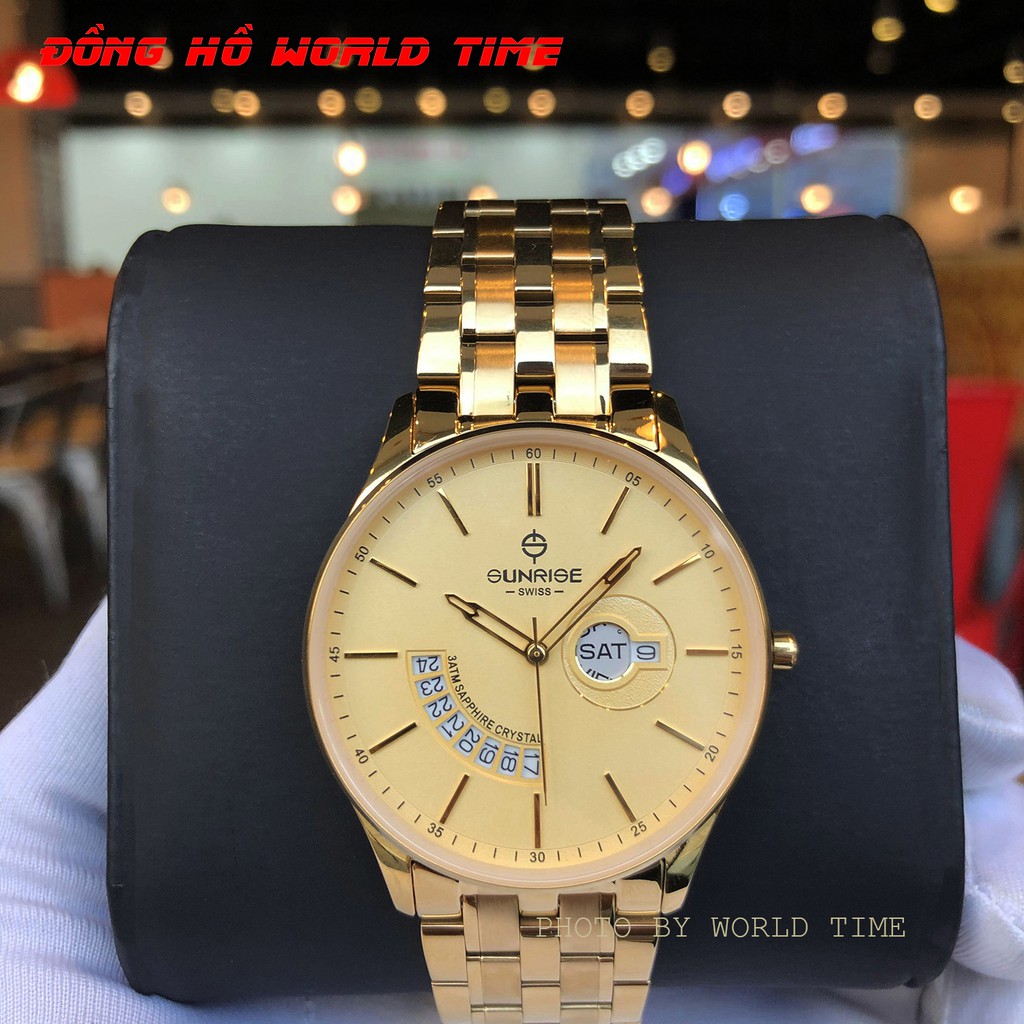Đồng Hồ Nam Sunrise 1127SA , Chính Hãng Full Box , Kính Sapphire Chống Xước - Chống Nước - Dây thép 316L | BigBuy360 - bigbuy360.vn