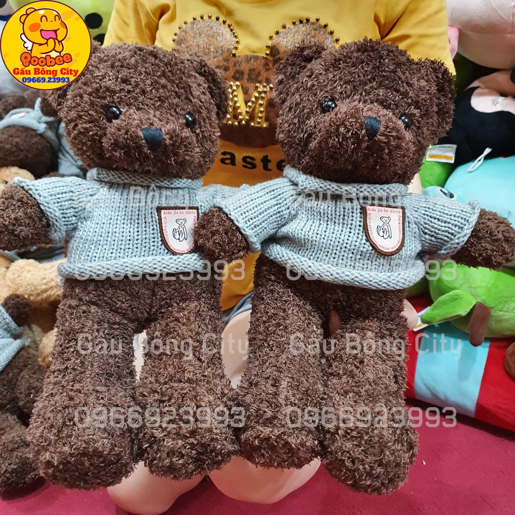 Gấu Bông Teddy Head Tales Thú Nhồi Bông Lông Xù Size Mini Nhỏ Bé 40cm - 32cm