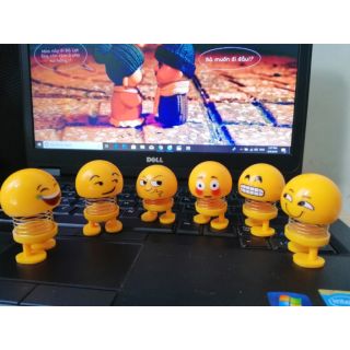 Combo 6 thú nhún emoji lò xo siêu ngộ nghĩnh