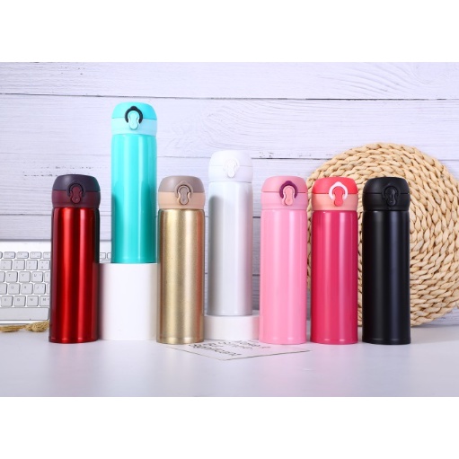 Bình nước giữ nhiệt 2 lớp bọc nhựa BNP4 400-500ML Bình nước inox/thủy tinh