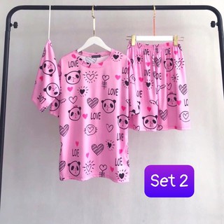 Set bộ cartoon 3 món unisex