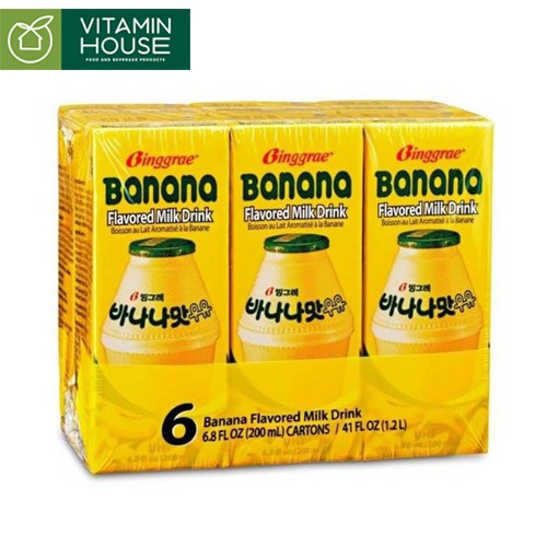 [VITAMIN HOUSE] Sữa chuối Binggrae Hàn Quốc 200ml