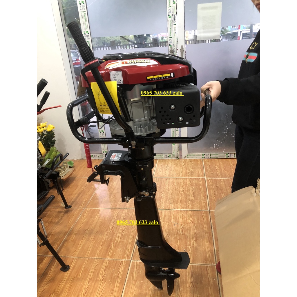 Máy chạy thuyền 7hp 4 thì Hangkai chính hãng.