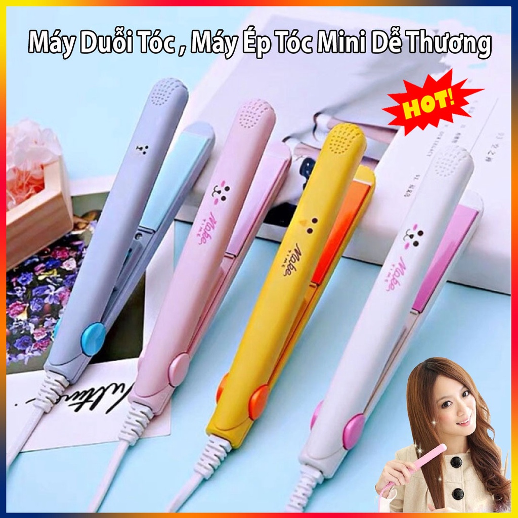 ⚡Mẫu Mới⚡Máy là, ép tóc du lịch mini tiện dụng hàng chuẩn xịn, bảo hành 24 tháng