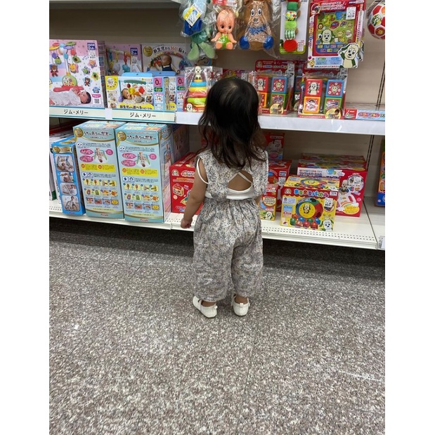 Jumpsuit cutout độc đáo bé gái made in Korea trơn và hoa nhí Hàn Quốc thời trang trẻ em BABYKOREA