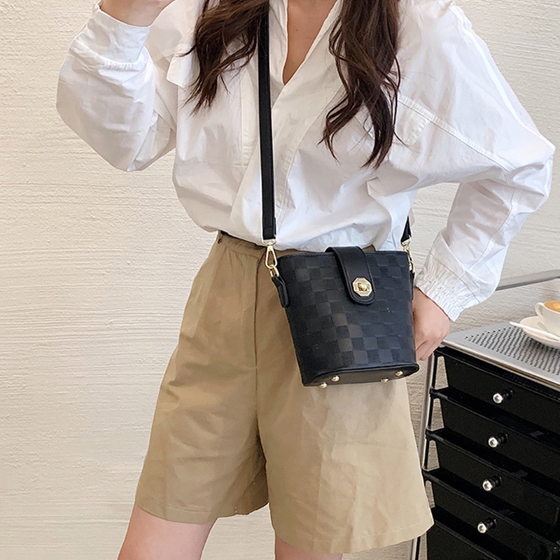 Túi đeo vai IELGY cao cấp màu trơn cho nữ