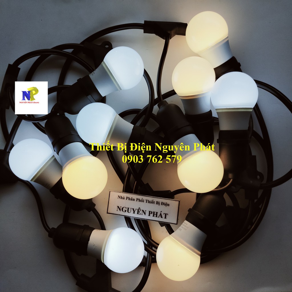 Bóng Đèn Led Bulb Kín Nước 3w Ánh Sáng Trắng/Vàng