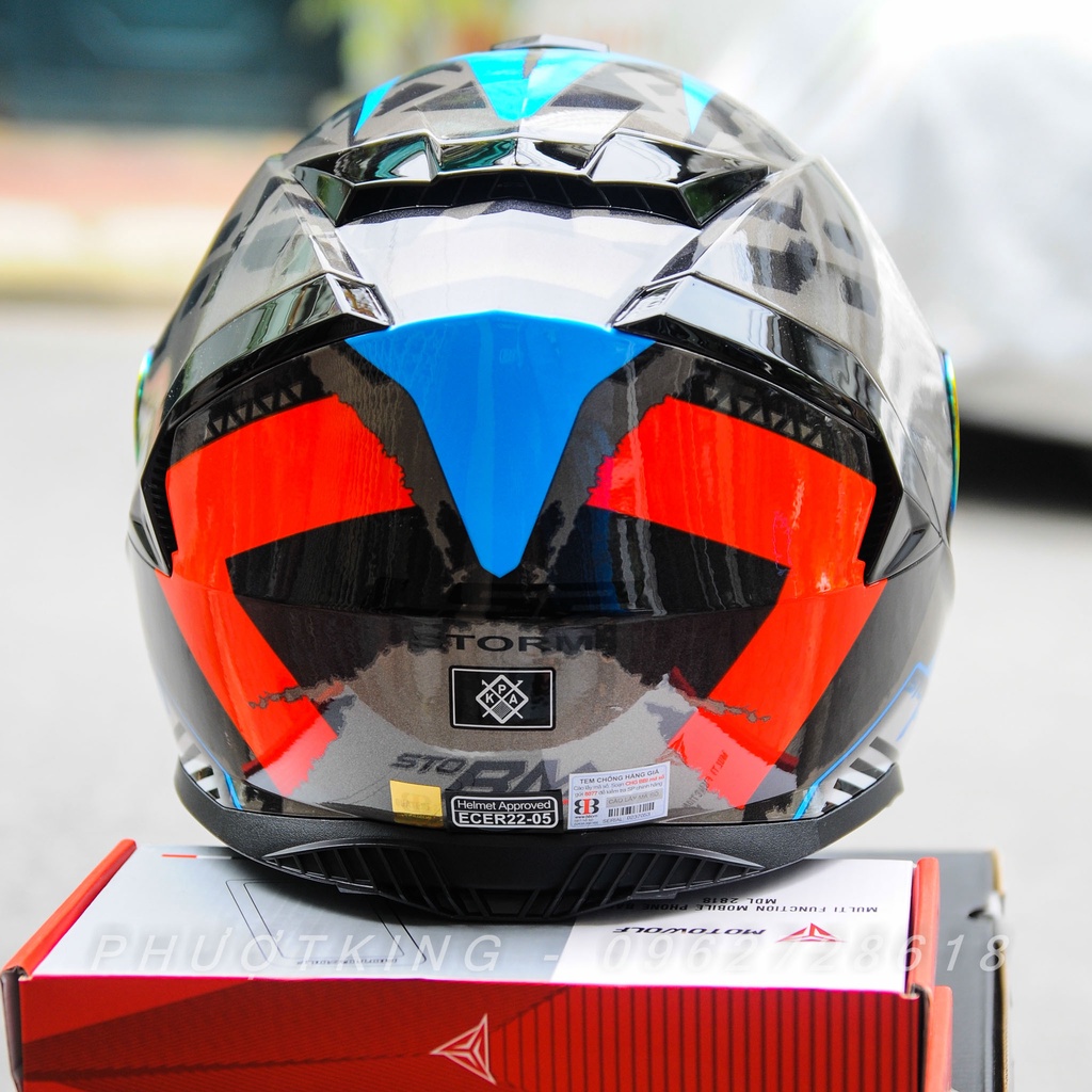 Mũ fullface LS2 FF800 Sprinter Black Red Titanium tặng pinlock - chọn mầu kính