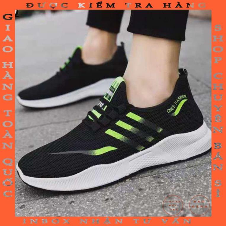 Giày Thể Thao Nam G47TK Đế Bằng Êm Nhẹ Vải Mềm Phối Sọc Năng Động Trẻ Trung Hot Trend - duonghoashop