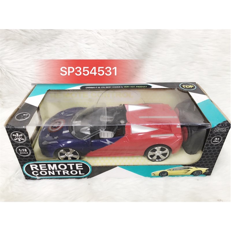 Đồ chơi hộp xe hơi Ferrari mui trần đk 7 đ.tác, không sạc TL 1:18, 389-73 (Hộp)