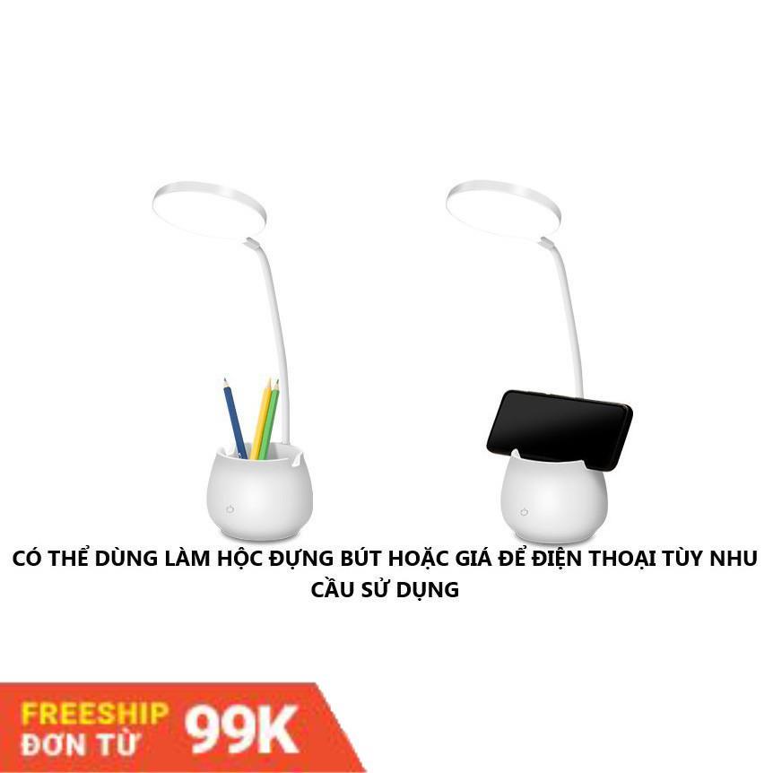 Đèn bàn LED cao cấp tích điện sạc USB mẫu mới 2021 - Q16 - Gấp gọn dễ dàng - Bảo hành 12 tháng