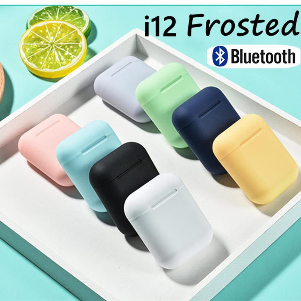 Tai Nghe Bluetooth I12 TWS Inpods Dùng cho Iphone / Android Full 8 Màu Hàn Quốc Mua Kèm Vỏ Bảo Vệ Airpods1/2