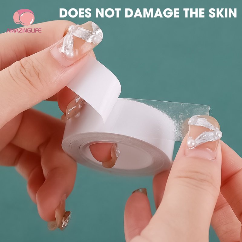 Cuộn Băng Keo Hai Mặt 16mm * 5M Trong Suốt Chống Trượt Cho Áo Ngực / Đầm