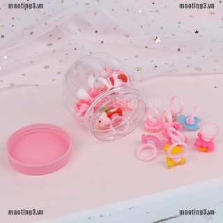 Set 20 Nhẫn Nhựa Thiết Kế Hỗn Hợp Cho Bé Gái