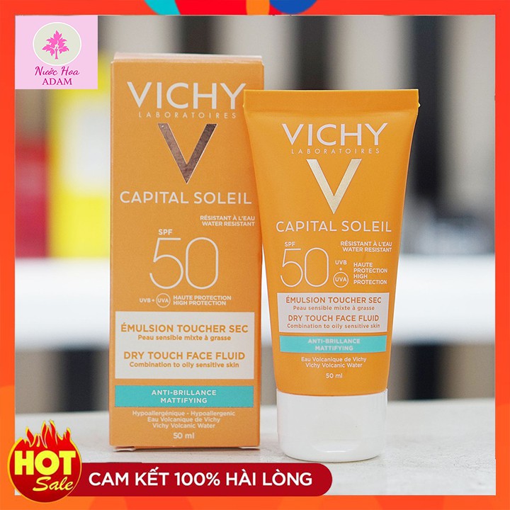 [Mã CHINHHANGVICHY giảm 20% đơn 200k]Kem Chống Nắng Vichy Ideal Soleil Bảo Vệ Da Mặt, Không Gây Nhờn Rít SCHINHHANGVICHY