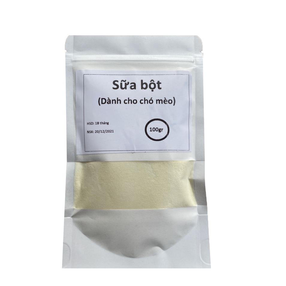 Sữa bột 100gr Sữa cho chó mèo dạng bột (Bio milk new)