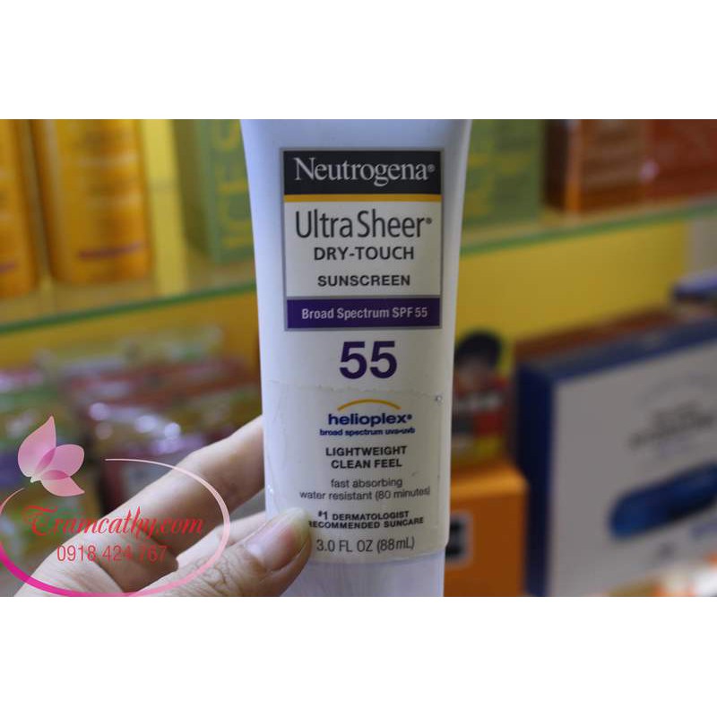 Sale rẻ kem chống nắng neutrogena 55 date ngắn