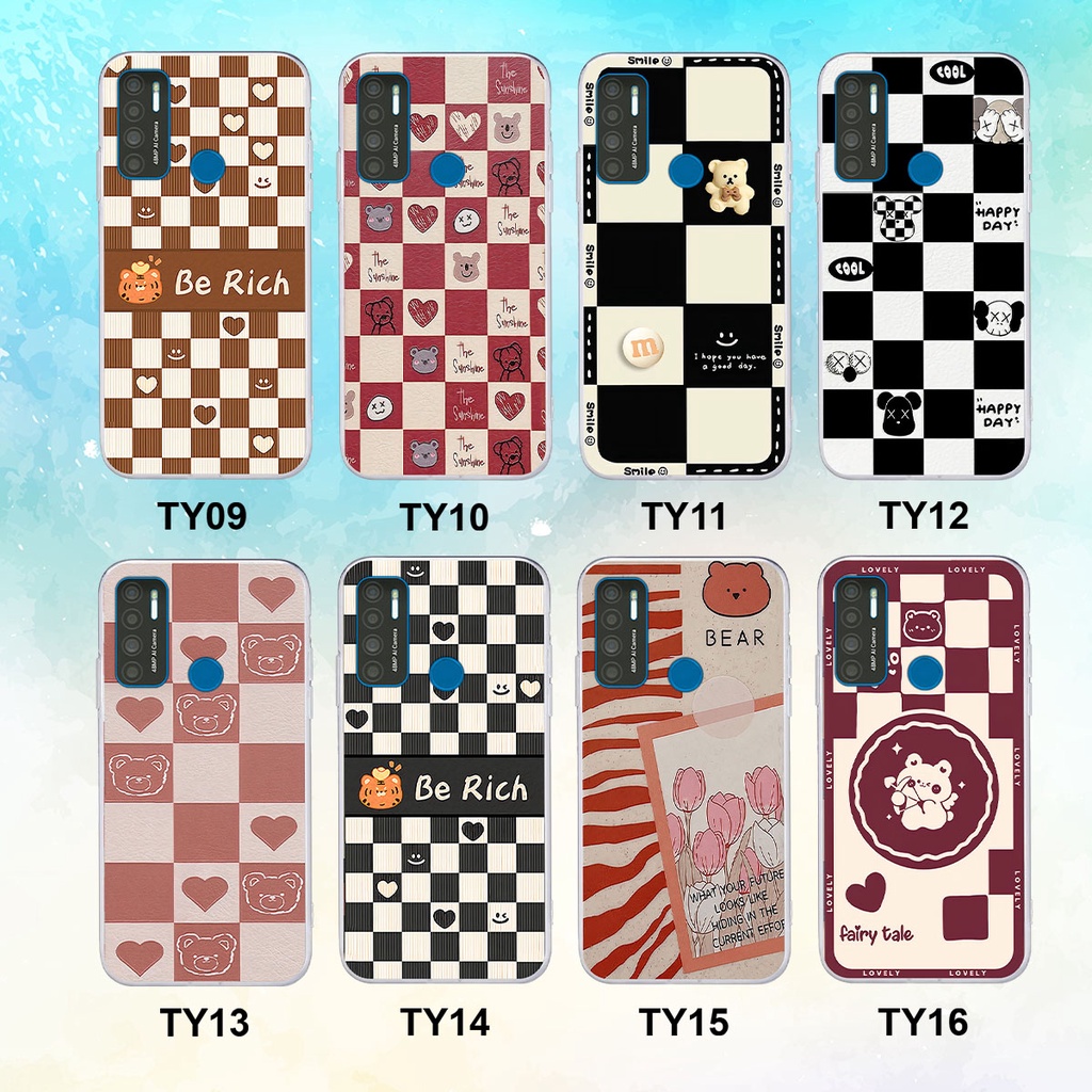 Ốp Vsmart Star 5 / Joy 4 / Live 4 gấu Bear rick caro vuông thời trang siêu đẹp