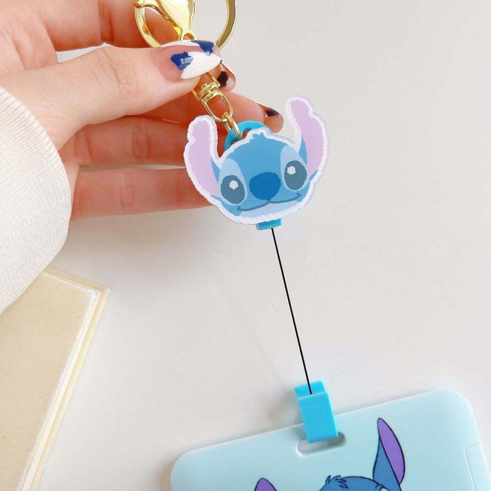 Vỏ Bọc Thẻ ID / Danh Thiếp Họa Tiết Hoạt Hình Kuromi Màu Ngà Có Khóa Thu Gọn Tiện Dụng Cho Học Sinh
