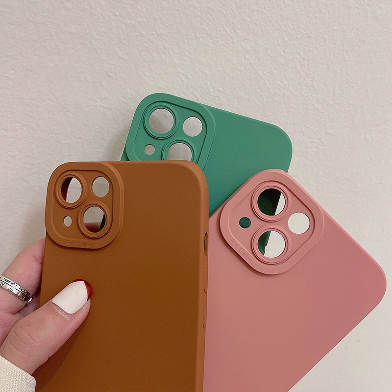 Ốp Điện Thoại TPU Mềm Chống Sốc Nâng Cấp Bảo Vệ Camera Cho iPhone 14 13 12 11 Pro Max XS XR X 8 7 Plus