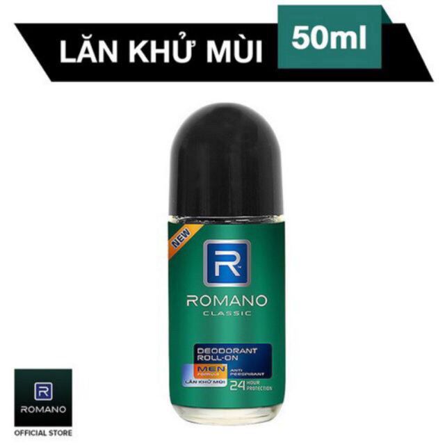 Lăn khử mùi Romano 50ml