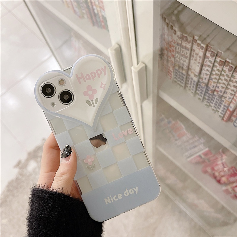 Ốp lưng iphone Ốp Điện Thoại Hình Trái Tim Cho iPhone13ProMax/11/14pro/X/XR/Xsmax/6/7/8Plus Dinuo case