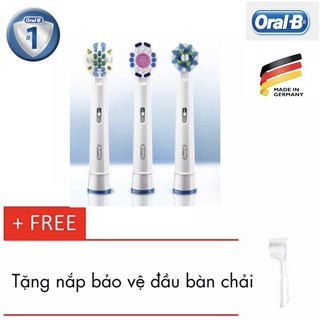 Bộ 3 đầu bàn chải Oral-B  + 1 nắp bảo vệ đầu bàn chải