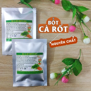 Bột Cà Rốt Nguyên Chất 20g/50g/100g sấy lạnh hữu cơ