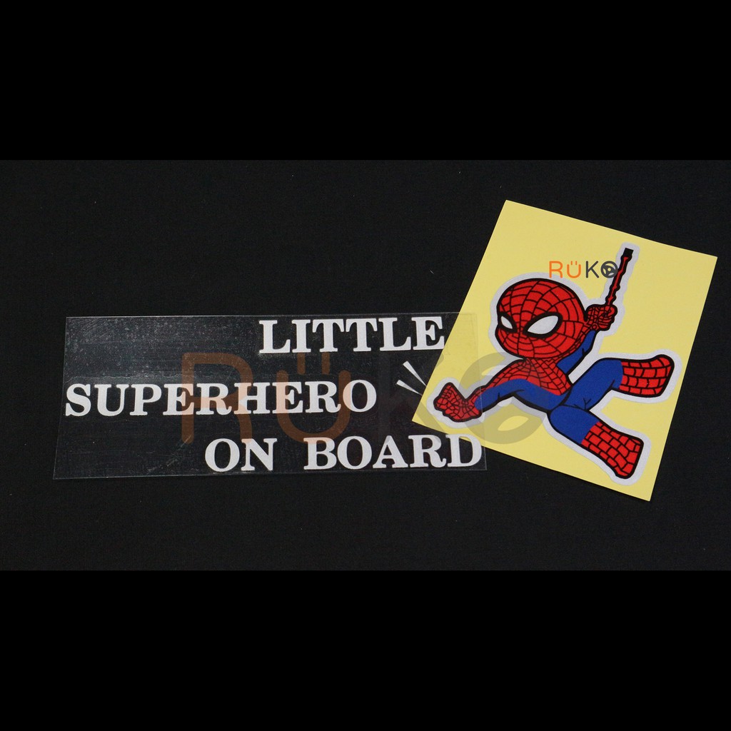 Sticker hình Spider-Man Little Superhero On Board