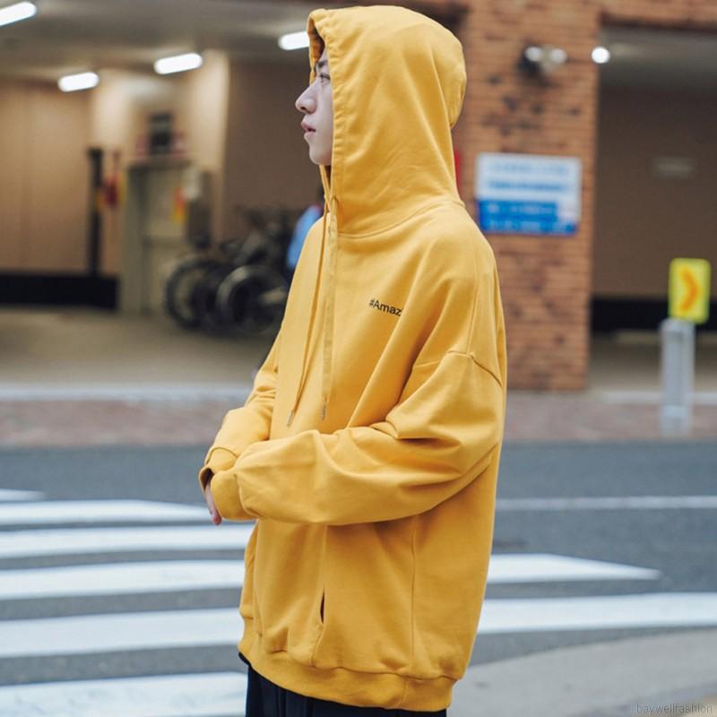[Baywellfashion]Áo Hoodie Nam Dáng Rộng In Chữ | BigBuy360 - bigbuy360.vn