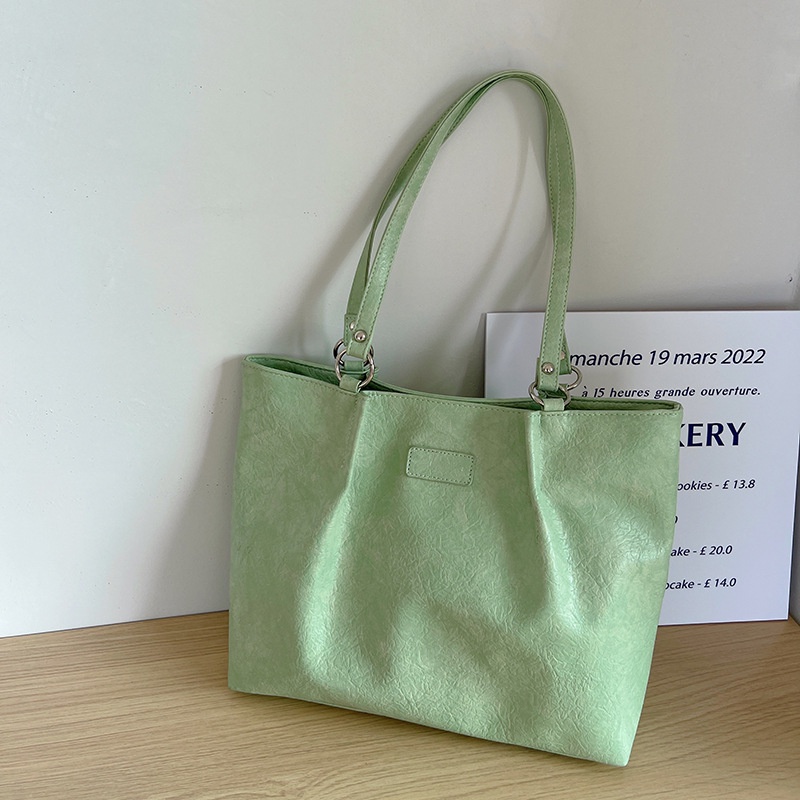 Túi Đeo Vai Cỡ Lớn Màu Sắc Đơn Giản Thời Trang Cho Nữ