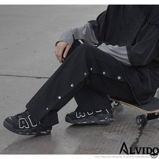 Quần ống rộng nam thể thao Sanvadio-khuy nút-2 màu ĐEN/XÁM QD45