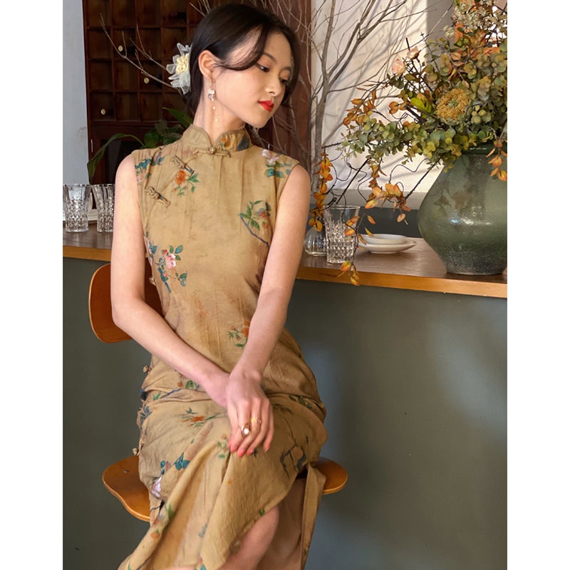 Đầm Sườn Xám Cách Tân Phong Cách Trung Hoa Cổ Điển