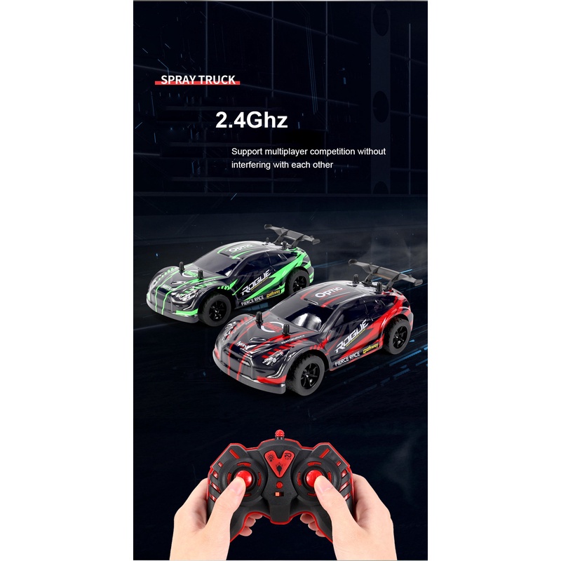 Xe Hơi RC Điều Khiển Từ Xa 2.4G 4WD Tốc Độ Cao Kèm Phụ Kiện