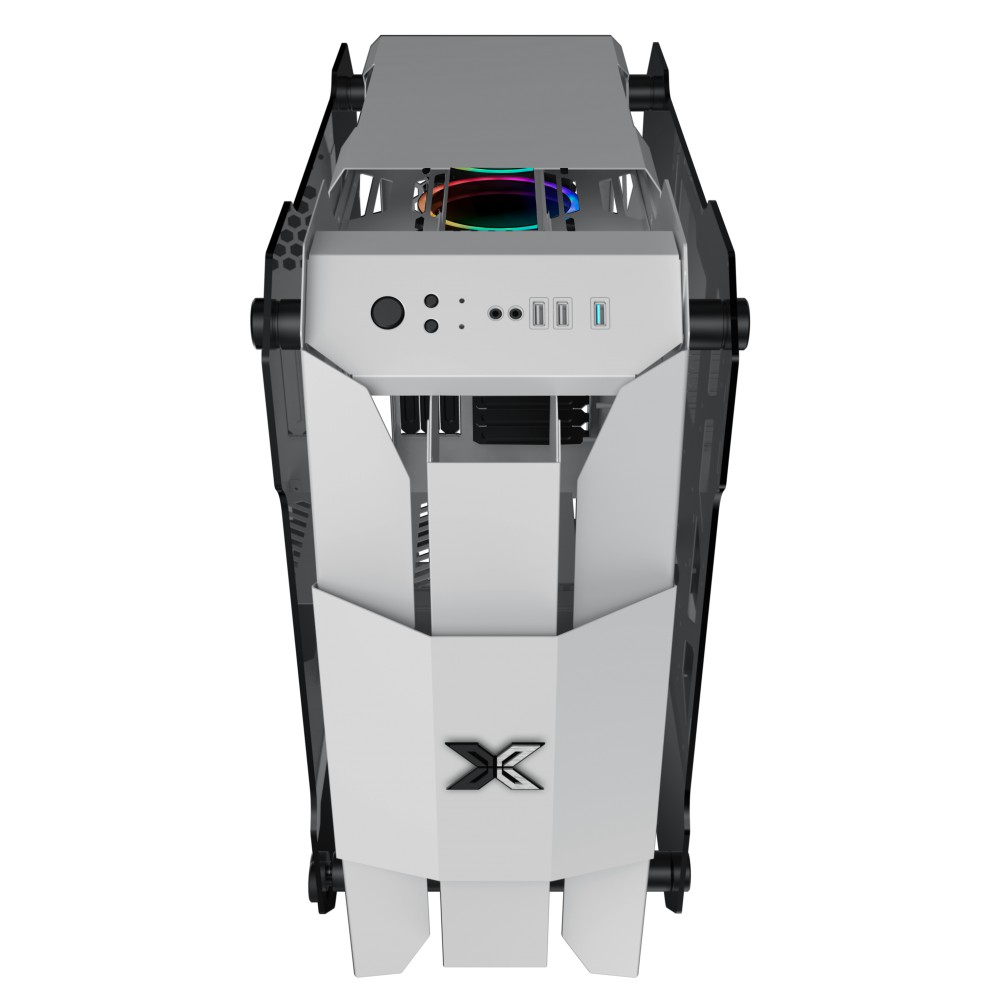 XIGMATEK X7 WHITE  - PREMIUM GAMING E-ATX - To như cái ghế, vỏ case to nhát thế giới