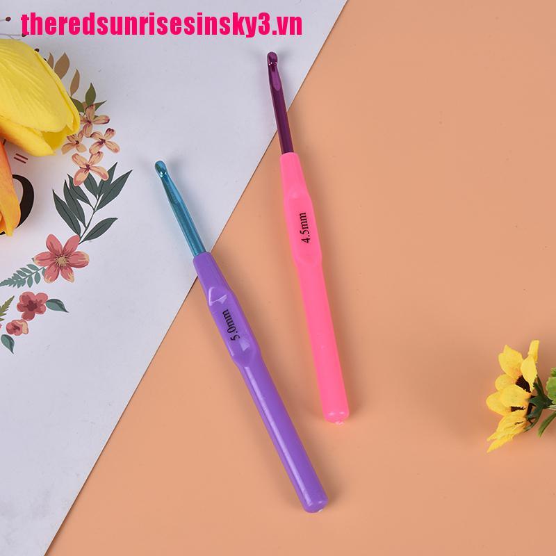 Set 6 kim đan len bằng nhựa và nhôm đa năng
