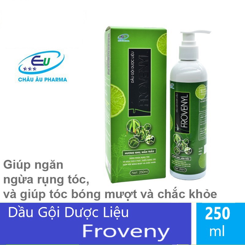 Dầu Gội Dược Liệu |Frovenyl |Giúp ngăn ngừa rụng tóc |giúp tóc bóng mượt và chắc khỏe (Chai 250ml)