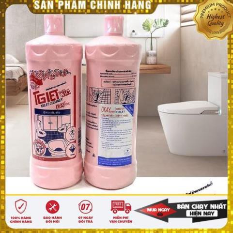 Nước tẩy nhà vệ sinh Toilet Okay Pink thái lan dạng chai 960ml