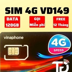 Sim 4G Vinaphone VD149 Tặng 120GB/Tháng Và 200 Phút Gọi Ngoại Mạng