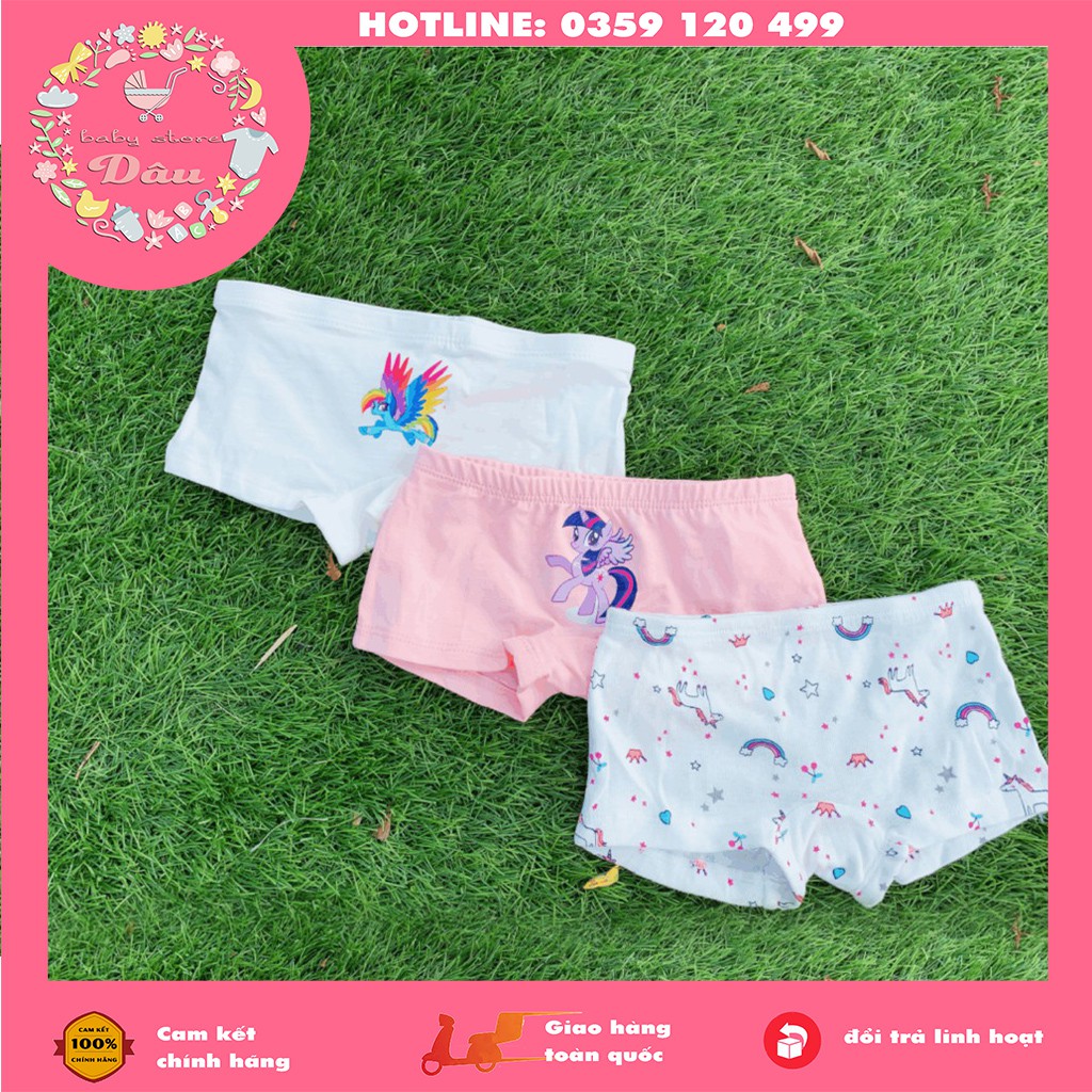 SET 3 QUẦN CHIP MIA KID VNXK CHO BÉ GÁI SIZE TỪ 2 -10 TUỔI - VẢI COTTON