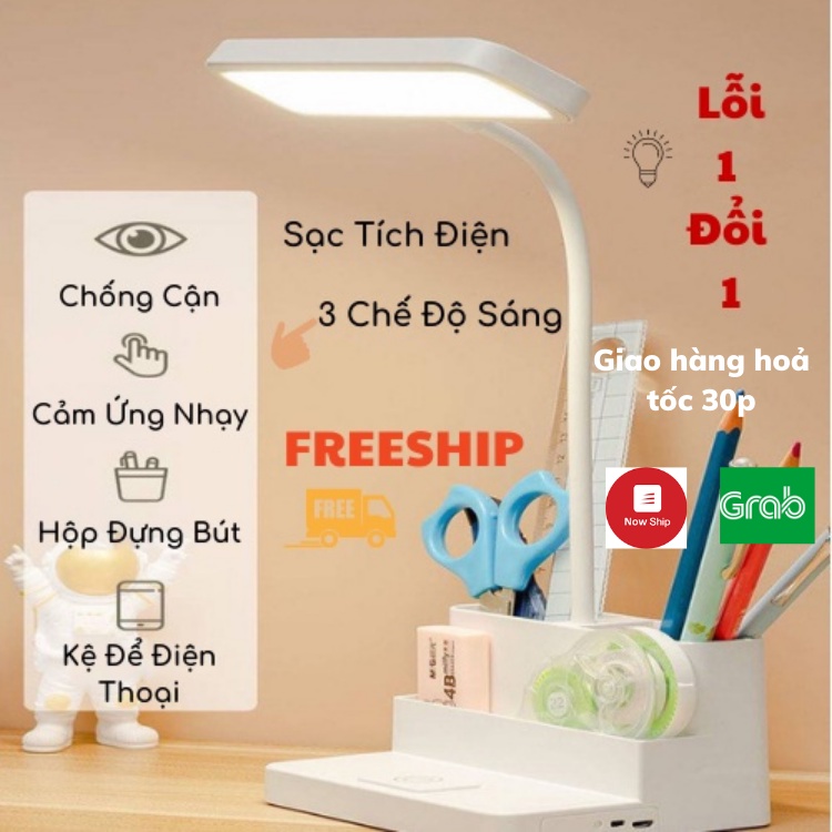 Đèn Học Để Bàn, Đèn Học Chống Cận Học Sinh 3 Chế Độ Sáng Cao Cấp ĐÈN TOKI