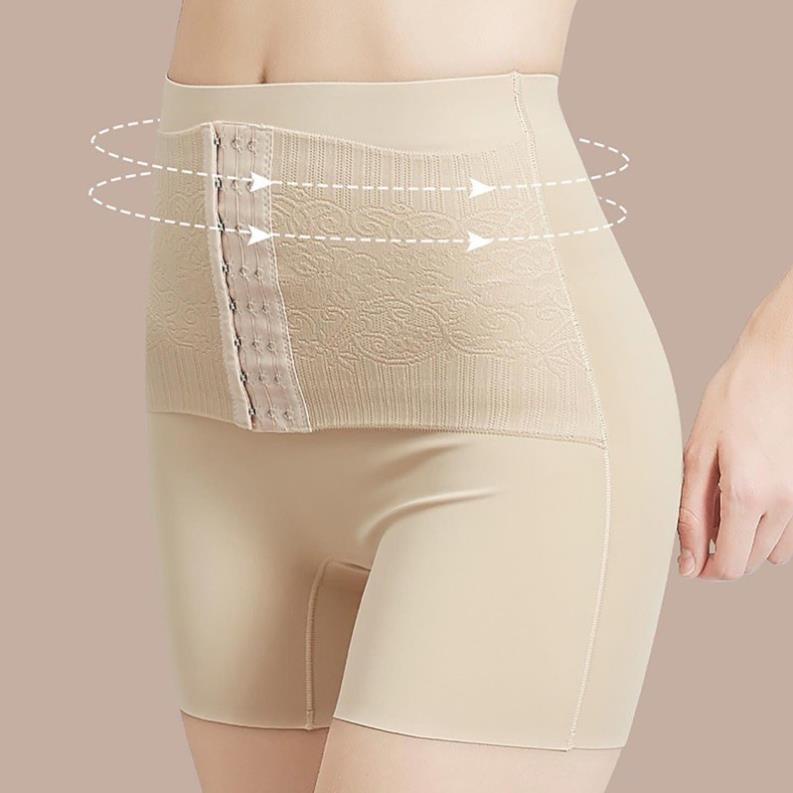Quần Gen Nịt Bụng Đúc Su Lụa Tàng Hình Siêu Co Giãn Định Hình Vòng Eo Cao Cấp 4385